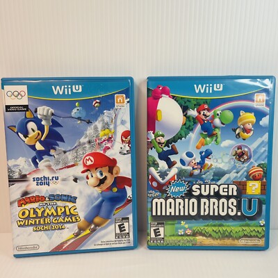 Mario Sonic Olympic Winter Games Sochi And Super Mario Bros U