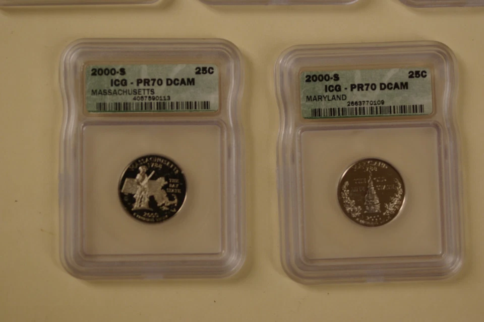 2000S State Clad Quarters DCAM 70 -MA/MD/SC/NH/VA - Image 4 of 4