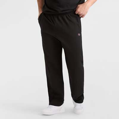 Champion Men's Lightweight Open-Hem Lounge Jersey Pants - Size & Color Options