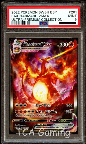PSA 9 MINT Charizard VMAX SWSH261 FULL ART HOLO 261 SWSH PROMO Pokemon Card