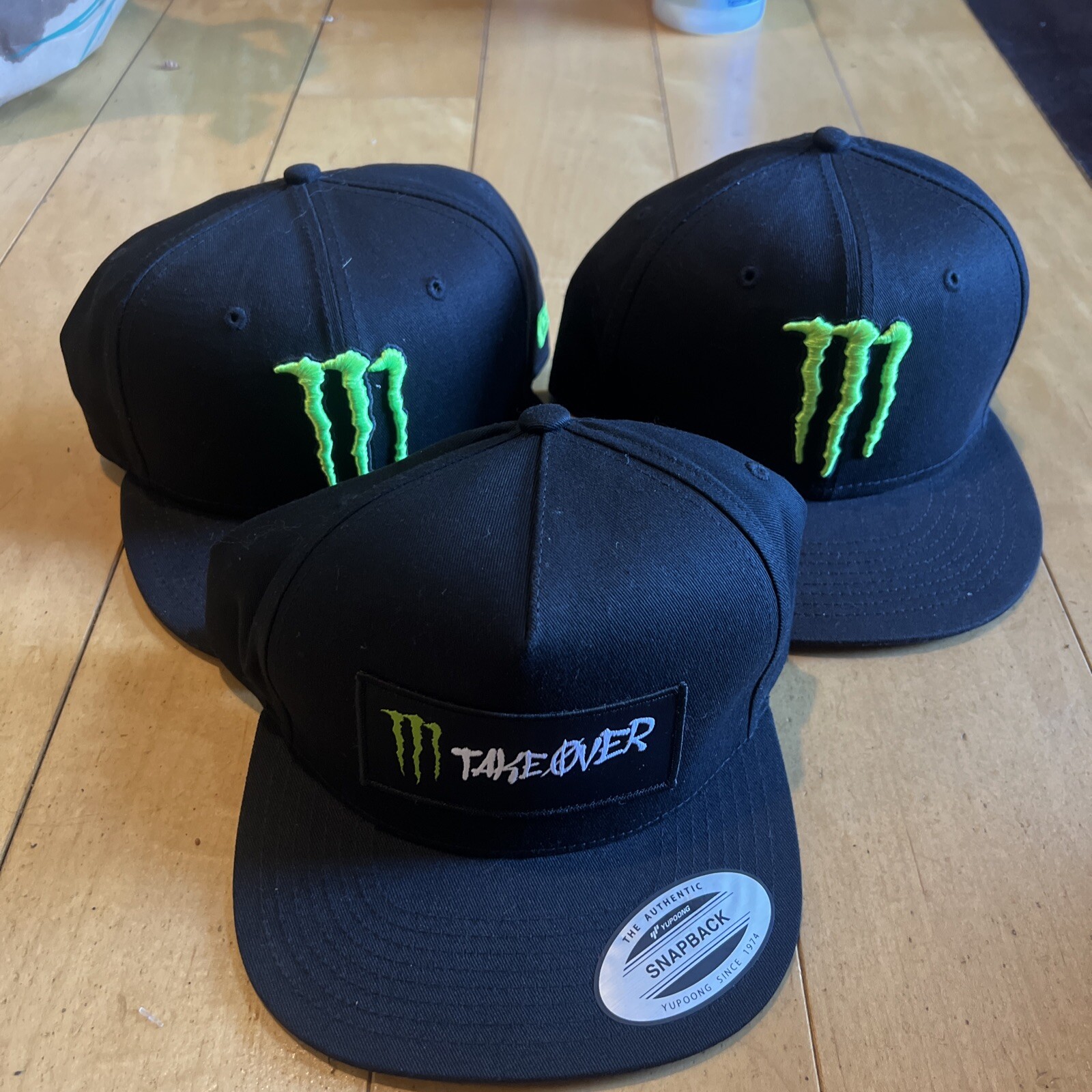 Monster Energy New Era 9Fifty Snapback Hat Cap Lot. X3 Gem