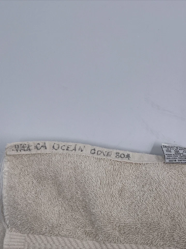 Toalla de baño vintage de algodón peinado Cannon - 52x30 beige - Hecha en EE. UU. - Foto 3 de 4