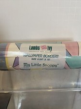 A New Still Sealed  My Little Snoopy  And Woodstock Lambs  Ivy Wallpaper Border