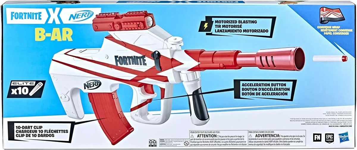  NERF Fortnite Insightful Motorized Blaster, Insightful Wrap, 10  Dart Clip, 10 Elite Darts, Outdoor Play ( Exclusive) : Toys & Games