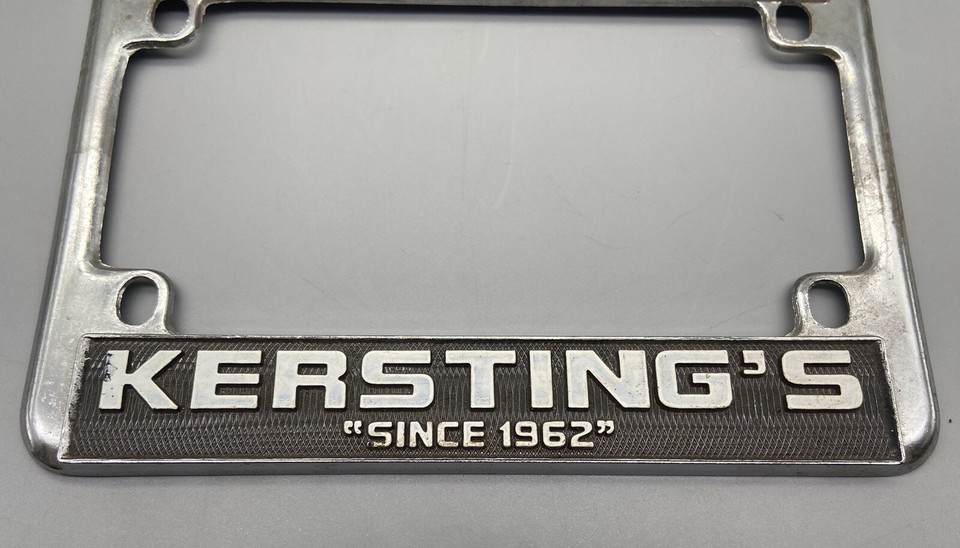 Vintage KERSTINGs Harley Davidson North Judson IN Motorcycle License