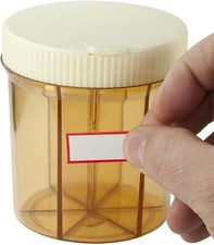 PILL VITAMIN DISPENSER ORGANIZER  Container Case Box Holder Reminder w/ Labels