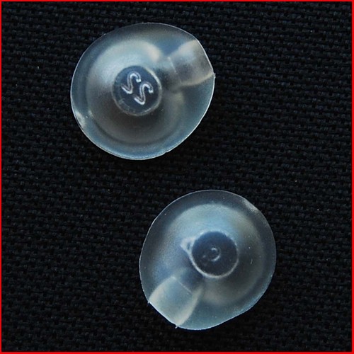 2 EARGELS NEW SMALL ORIGINAL GENUINE OEM JABRA HEADSET EAR BUD GEL GELS