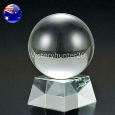 100MM Clear Crystal Glass Ball Healing Sphere Photography Props Lens Ball Decor~