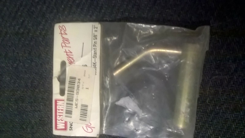 WESTERN  SNOW PLOW STAND unimount PIN PART 93034K GENUINE OEM snowplow
