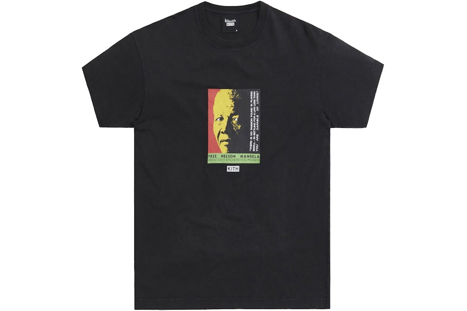 Kith for Mandela Men Black Short Sleeve Free Mandela Vintage