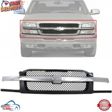 New Front Grille Assembly Black Plastic For 2002-2006 Chevrolet Avalanche 1500 New Front Grille Assembly Black Plastic For 2002-2006 Chevrolet Avalanche 1500