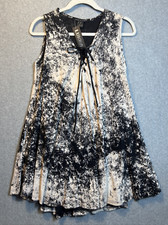 Lukka CaCao Womens Tunic Tank Dress No Size(M?) Grunge Goth Boho Hippie