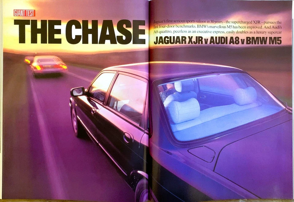 CAR MAGAZINE JAN-1995 - BMW M5 E34, Jaguar XJR, Ferrari F512M, Porsche 911 - Image 3 of 4