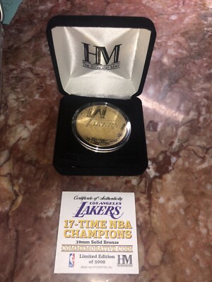 LA Lakers 2020 NBA Finals Championship Gold Coin LE5000 Highland Mint SHIPS NOW