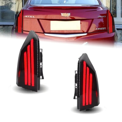For Cadillac ATS LED Tail Lamp 2014-2020 Start-up Animation DRL Rear Turn Signal