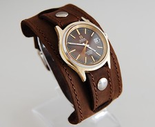 WATCH BAND GENUINE LEATHER STRAP CUFF BRACELET Nathan Drake Cosplay Style 20mm