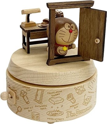 Sanrio Wooden Music Box Doraemon Anywhere Door / I'm DORAEMON