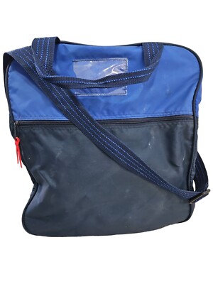 Large Vintage 90s Le Sac Sports Gear Bag Two Tone Blue