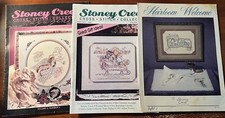Lot Of 3 Stoney Creek Collection Cross Stitch Magazines , 1984, 91 92