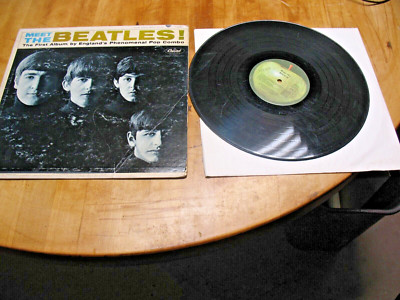 MEET THE BEATLES T4027 FIRST APPLE LABEL PRESS ST2047-H14 | eBay
