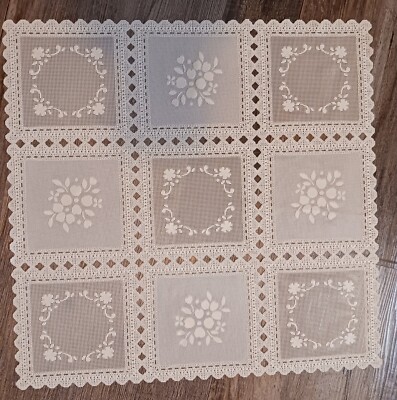 Vinyl Placemats 16'' X 16'' Set Of 9. Wipe Clean With Damp Cloth.