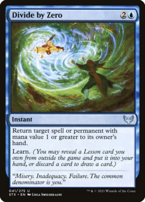 mtg magic divide by zero ENGLISH divide by zero strixhaven 3 available