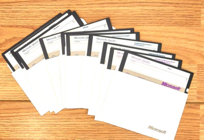 Microsoft Quick C v2.0 Compiler Software 5.25'' Floppy Disks 10 Disks VTG 1988