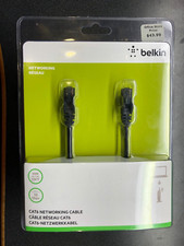 Belkin Standard Cat6 Ethernet Patch Networking Cable - Black 33 FT
