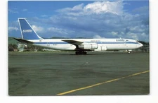 Postcard Airline SAETA Boeing 707-373C HC-BLY AVIMAGE AUC1.