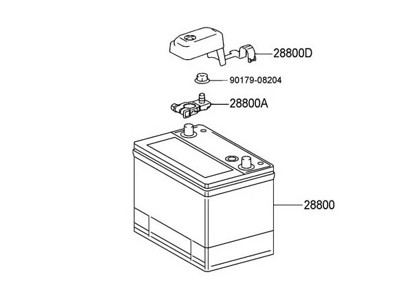 03 - 08 TOYOTA MATRIX BATTERY +POSITIVE TERMINAL CONNECTOR OEM BRAND NEW - Image 3 of 3