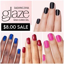 $8.00 SALE !!! Dashing Diva - GLAZE - OHARA - Gel Nail Polish Strips - NEW !!!