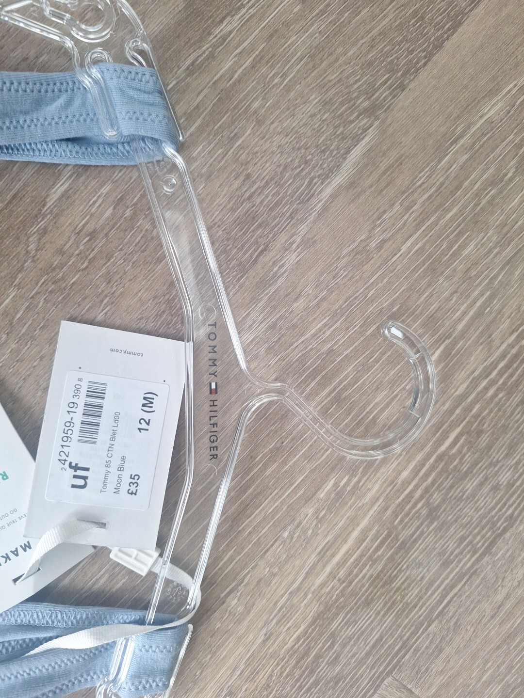 Tommy Hilfiger Bralette Baby Blue Size 12 Medium RRP £35 image 4