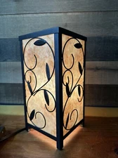 Franklin Iron Works Henri 11” Mica Accent Table Lamp 