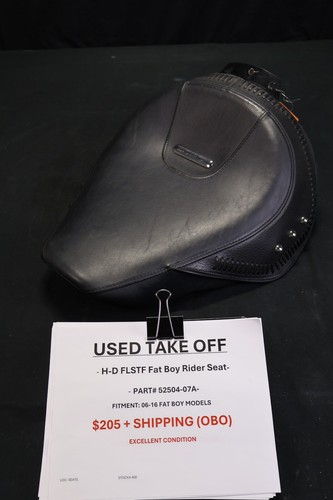 OEM Harley-Davidson Fat Boy Rider Seat 52504-07A