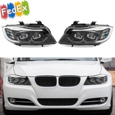 For Bmw E90 E91 2009-2012 Upgrade Black Housing Projector Headlight Assembly Led
