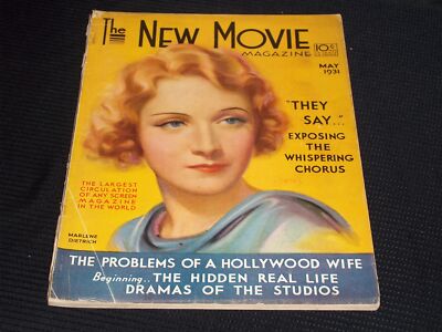 1931 MAY THE NEW MOVIE MAGAZINE - MARLENE DIETRICH FRONT COVER - E 17171