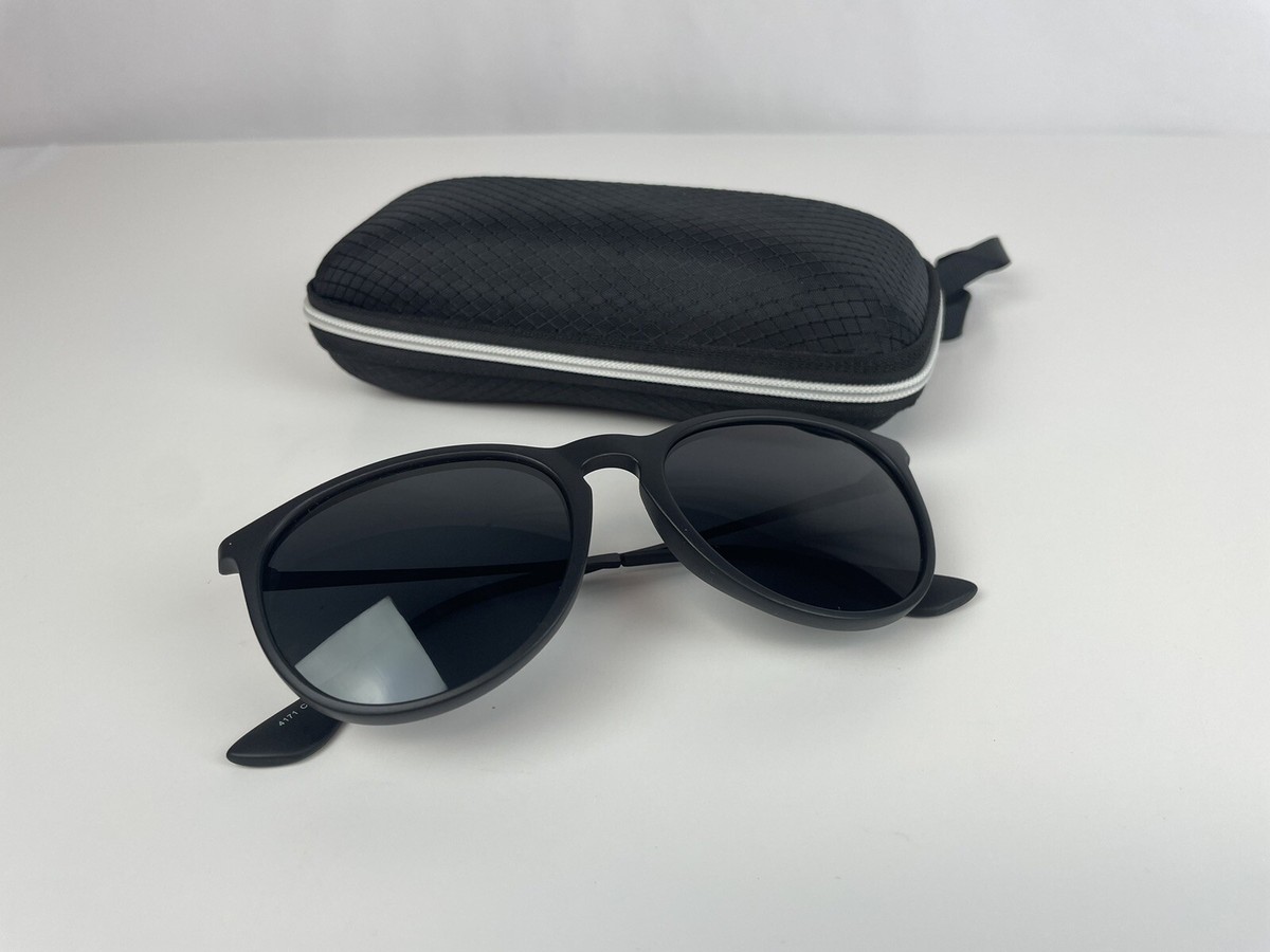 Women’s Black Round Sunglasses with Gray Lenses Polarized Lightweight Revo | Sierra Crystal Glass Lens Round Sunglasses – Revo  main image 3