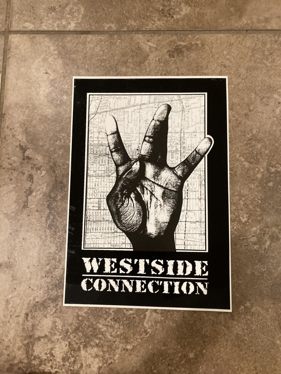 Westside Connection (Ice Cube, Mack 10 & WC) PROMO Sticker 1990s