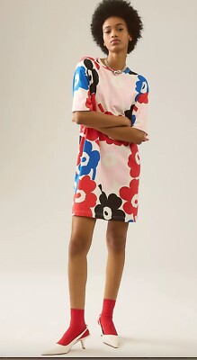 Anthropologie Marimekko Estrid Pieni Unikiko T-Shirt Dress Size XS MCM Floral