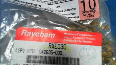Polyswitch Rge600 60-PCS FUSE POLYSWITCH RXE SERIES 0.30A HOLD RAYCHEM RXE030 030 | eBay