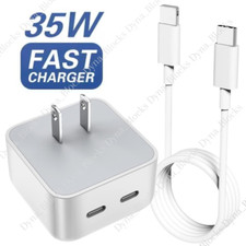 35W USB-C Power Adapter PD Fast Charger Cable For iPhone 14 13 12 11 Pro Max 8 7
