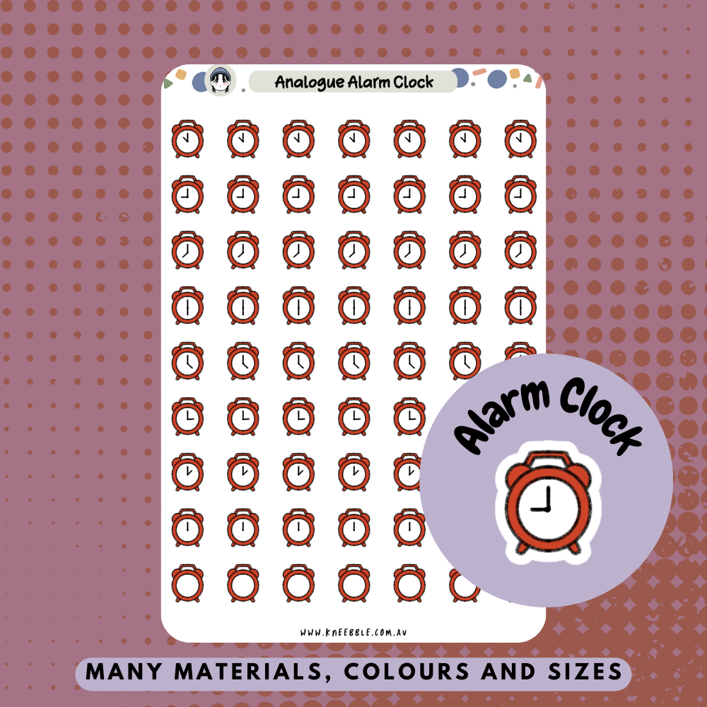 Alarm Clock Planner Stickers-image
