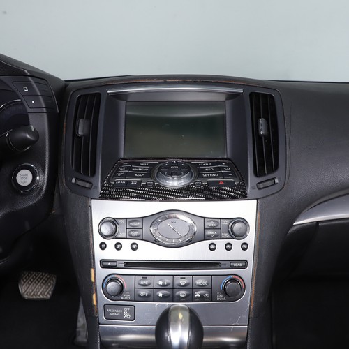 Carbon Fiber Central Control Multimedia Panel Trim For Infiniti G25 G35 G37 Q60 - Picture 4 of 22