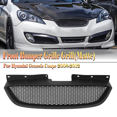 1x Auto Frontgrill Kühlergrill Für Hyundai Genesis Coupe 2008-2012 Matte Schwarz