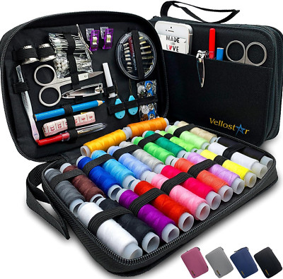 Hand Sewing Kit with Essential Sewing Supplies and Accessories (24 THREADS)