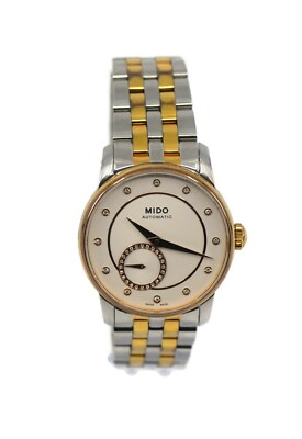 Mido Baroncelli Diamond Two Tone Stainless Steel Watch 
