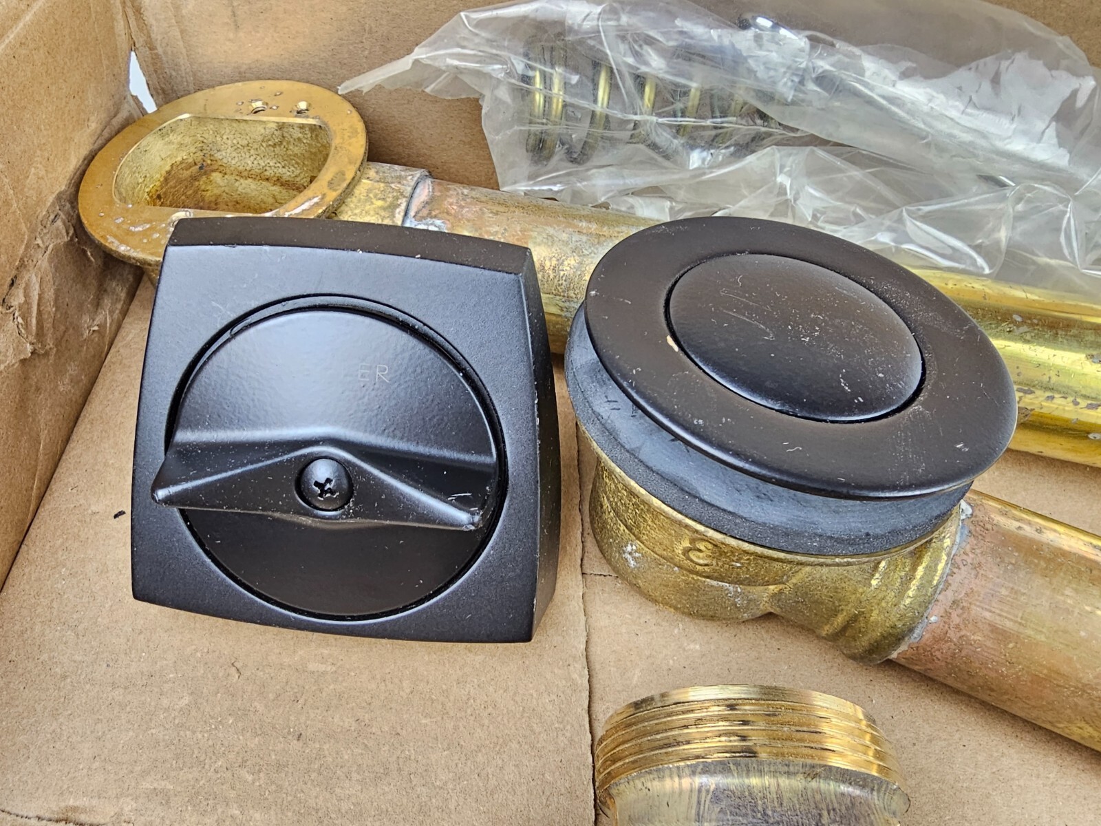 Kohler K-7166-AF-BL Clearflo 1-1/2 inch Adjustable Pop-up Bath Drain Black