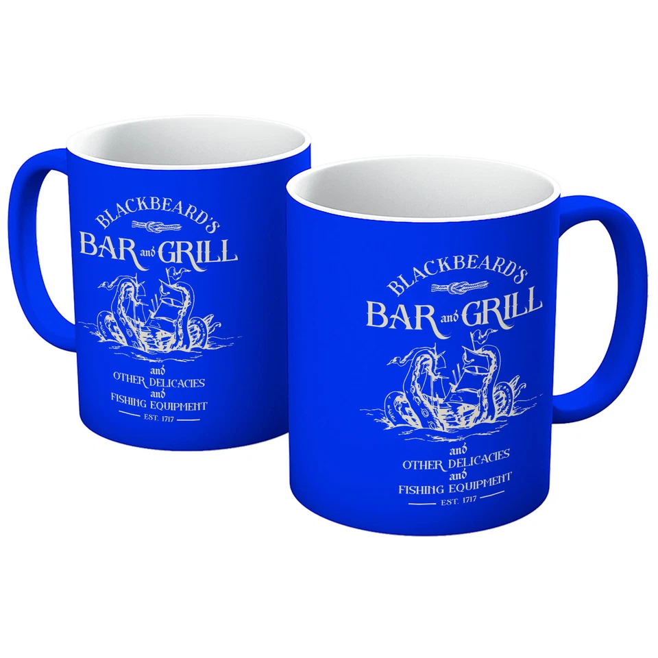 THE GUNS OF BRIXTON OUR FLAG MEANS DEATH OFMD BLACKBEARD'S BAR AND GRILL MUG IN VARIOUS COLOURS