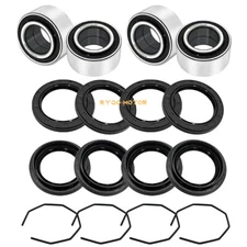 Front & Rear Wheel Hub Bearings Seals Kit for Arctic Cat ATV 400 500 2002-2004