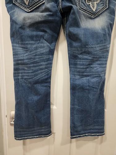Rock Revival "Sandstorm" Straight Blue Jeans Distressed Gr. 40 Neu mit Etikett - Bild 15 von 15